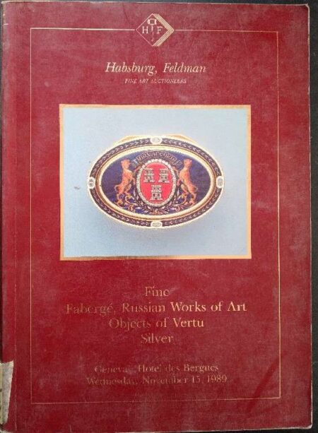 FINE FABERGE, RUSSIAN WORKS OF ART , OBJECTS OF VERTU SILVER