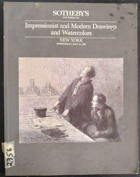 Sotheby's Impressionist And Modern Drawings And Watercolors New York Wednesday, May 14, 1986