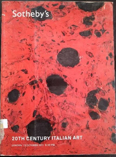Sotheby's 20th century Italian art London 13 october 2011, 5.30 pm