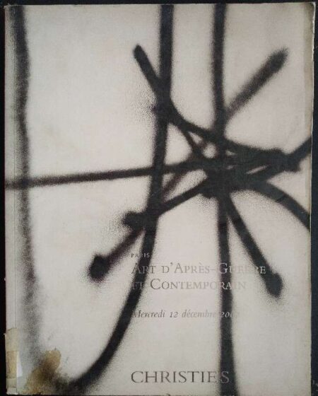 Christie's Paris, art D'Apres-Guerre Et Contemporain Mercredi 12 decembre 2007