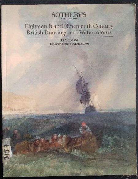 DBC 1759 - Sotheby's eighteenth and nineteenth century british drawings and watercolors London, Thursday 19th November 1992- WWW.DELHIBOOKCLUB.COM