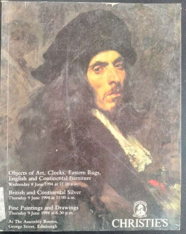 Christie's Objects of Art, Clock Easten Rugs English And Continental Furniture Wednesday 8 June 1994 At 11.00 A.M.