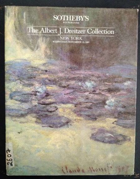 Sotheby's The Albert J. Dreitzer Collection New York Wednesday