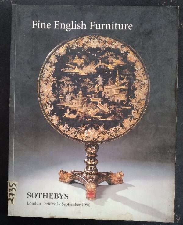 Sortheby's Fine English Furniture Lodon Friday 27 September 1996