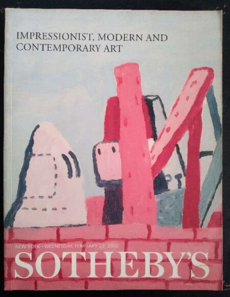 Sortheby's Impressionist, Modern And Contemporary Art New York Wednesday Februaru 23, 2000