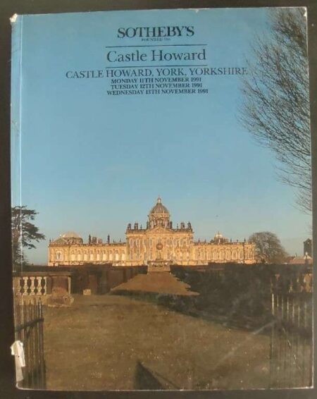 Sotheby's Castle Howard York Yorkhire Monday 11th November 1991