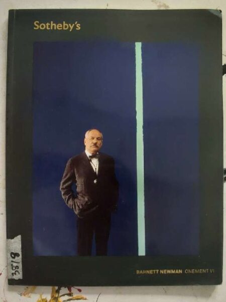 Sothbys's Barett Newman Onement VI Contemporary Art Evenong Auction 14 May 2013 At 7 pm Lot 17