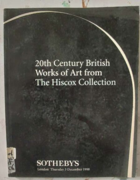 Sothby's 20th Centurt British Works of Art From The Hiscox Collection Lodon Thursday 3 December 1998