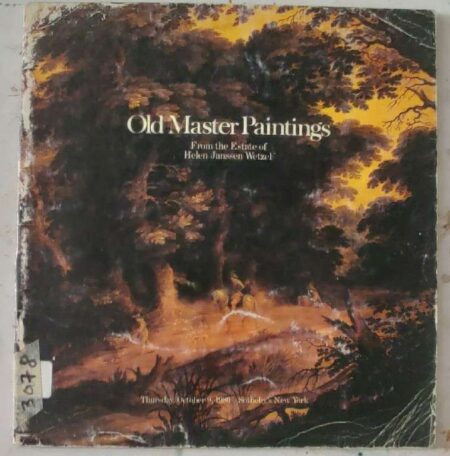 Sothby's Old Master Paintings From The Estatre of Helen Janssen Wetzel Thursday, October 9, 1980 New York