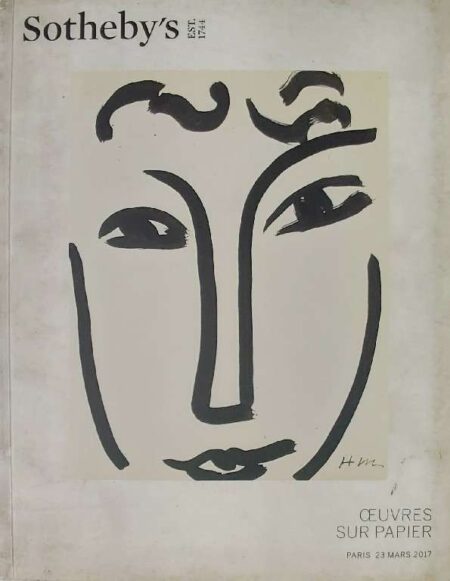 Sotheby's Oveuvres Sur Papier Paris 23 Mars 2017