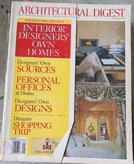 Architectural Digest The International Magazine of Interior Design And Architectural September 2000