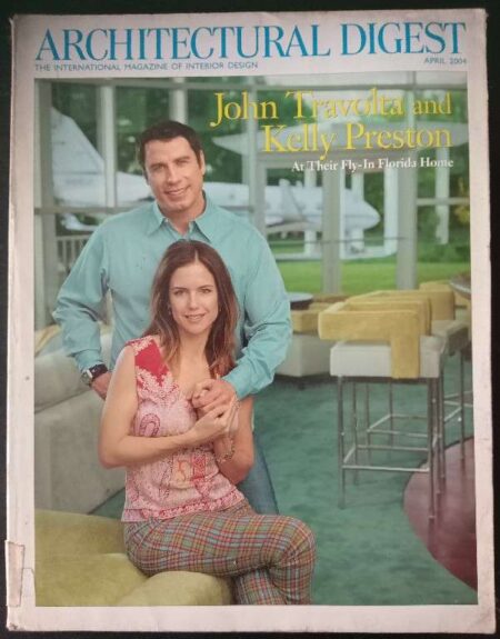 Architectural Digest The International Magazine of Interior Design John Travolta And Kelly Preston At Their Fly - In Florida Home