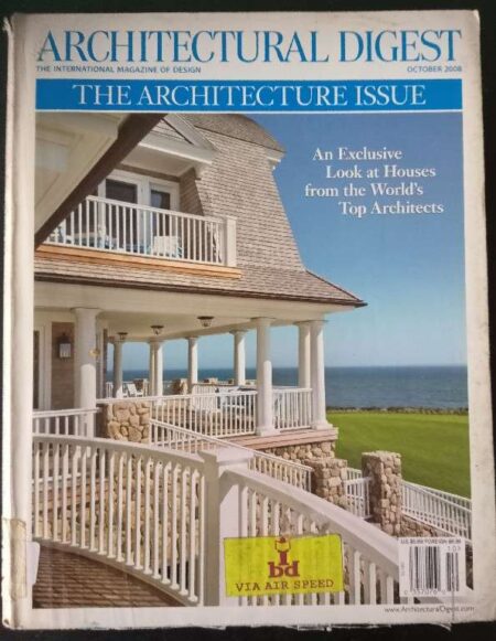 Architecturarl Digest The International Magazine of Design The Architecture Issue October 2008