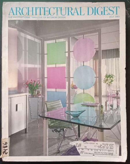 Architectura Digest The International of Interior Design July 2003