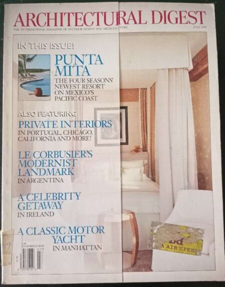 Architectural Digest The International Magazine of Interior Design And Architecture July 2000