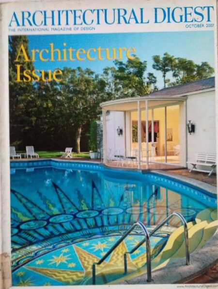 Architectural Digest The International Magazine of Design Architecture Issue October 2007