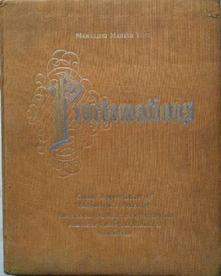 Maharishi mahesh yogi proclamations