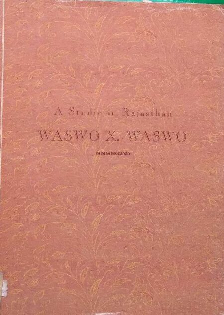 A Studio In Rajasthan Waswo X. Waswo