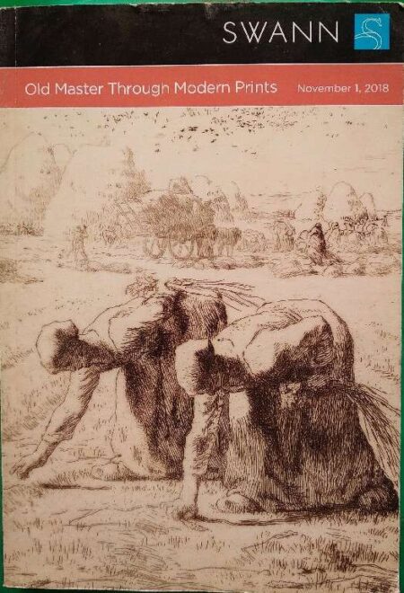 Swann Old Master Through Modern Prints November 1,2018
