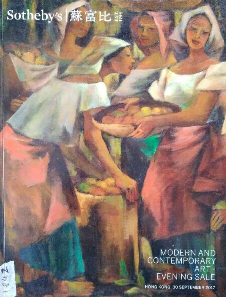 Sotheby's modern and contemporary art evening sale 30 sept. 2017