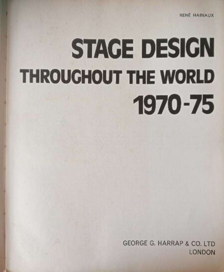 STAGE DESIGN THROUGHOUT THE WORLD 1970-75