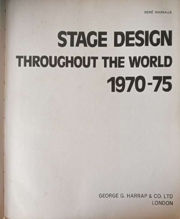 STAGE DESIGN THROUGHOUT THE WORLD 1970-75