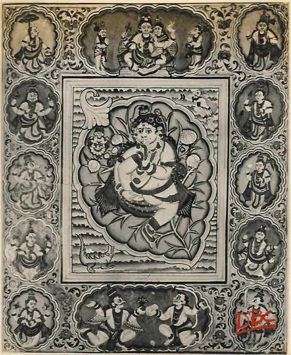 Painting Rol Sopal in the Midle Surrounded by Avotaran