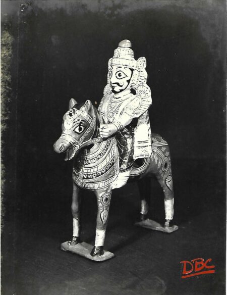 Wood Horse Rider (South India)