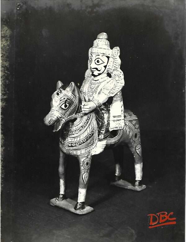 Wood Horse Rider (South India)