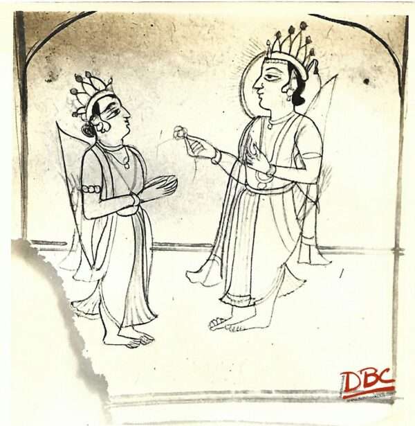 Rajasthan Painting paper design Rama and Lakshmana