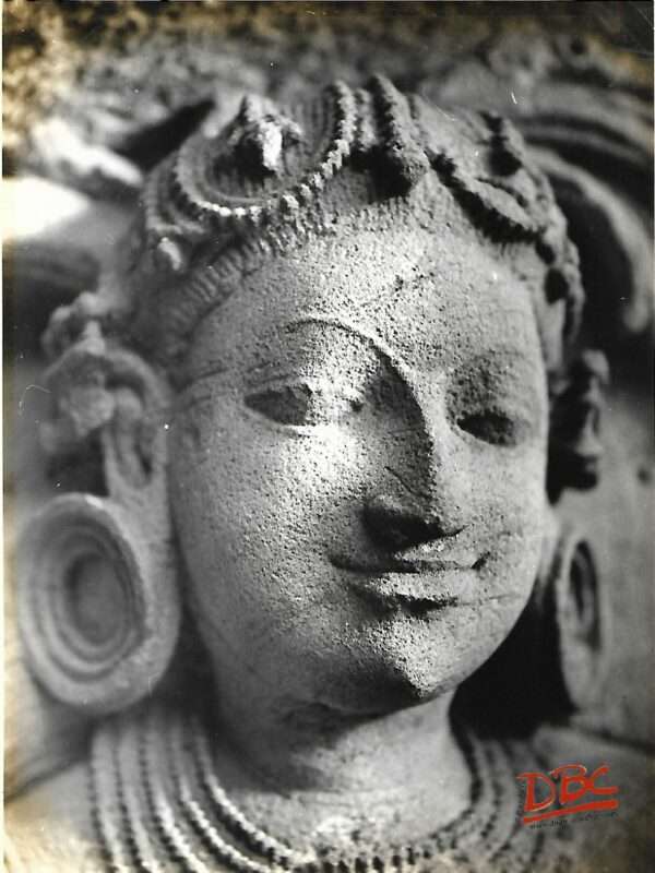 Bhuleaneswan Leusrai Temple closeup of a peiceful female true