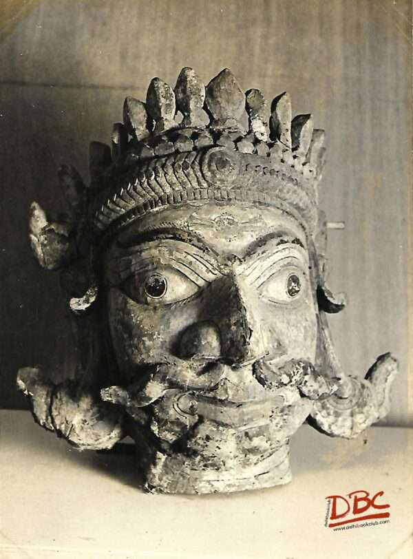 Mask With Moustache Gambhiva Mask Woodprinted(Orissa)