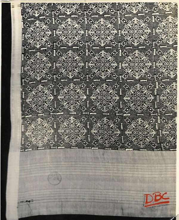 Black Cotton Sari