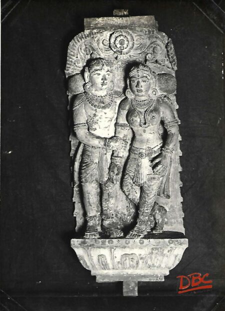 Paited Couple Pracket Figure-Wood