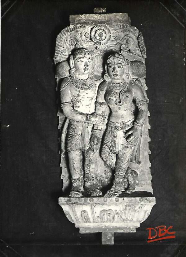 Paited Couple Pracket Figure-Wood