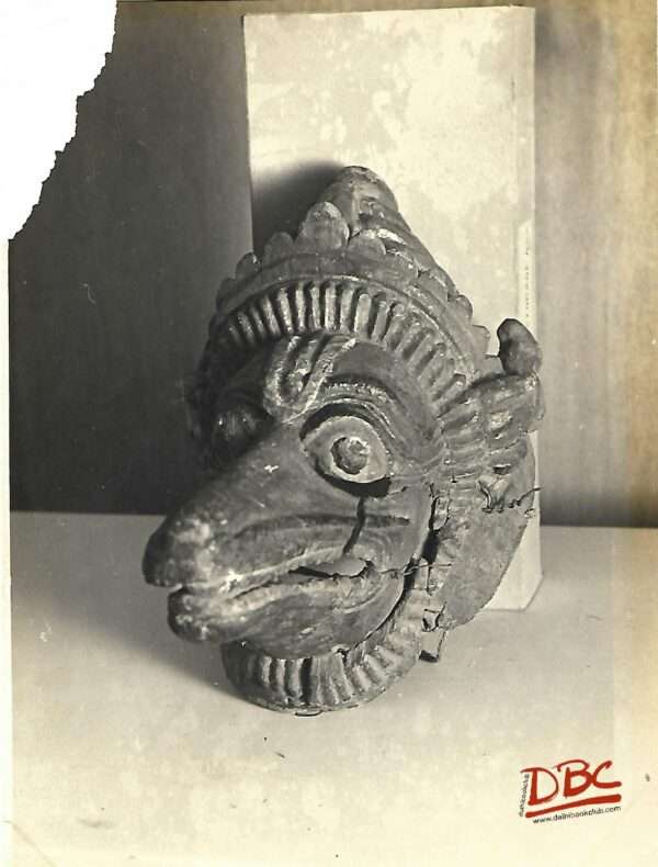 Mask of Hanumana Dog Wood Painted (Orissa)