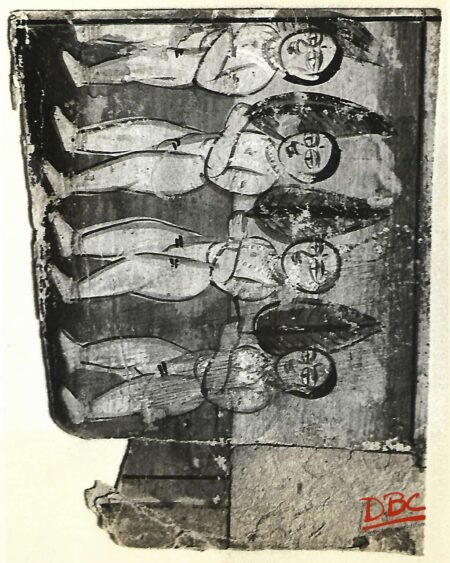 Painting Paper Rajasthan Four Young Standing