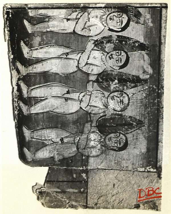 Painting Paper Rajasthan Four Young Standing