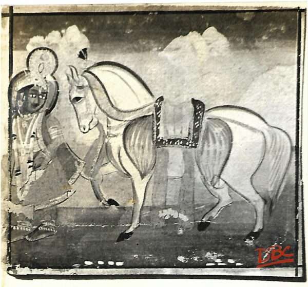 Painting Paper Rajasthan Krishna and the Horse