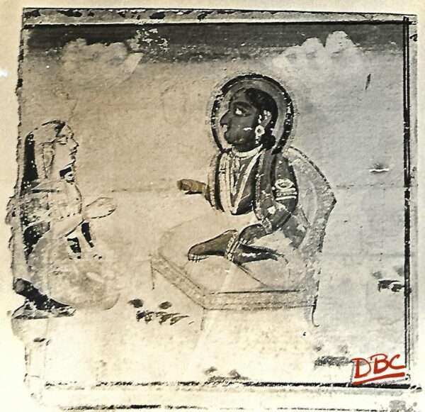 Painting Paper Rajasthan Krishna and Radha Seated
