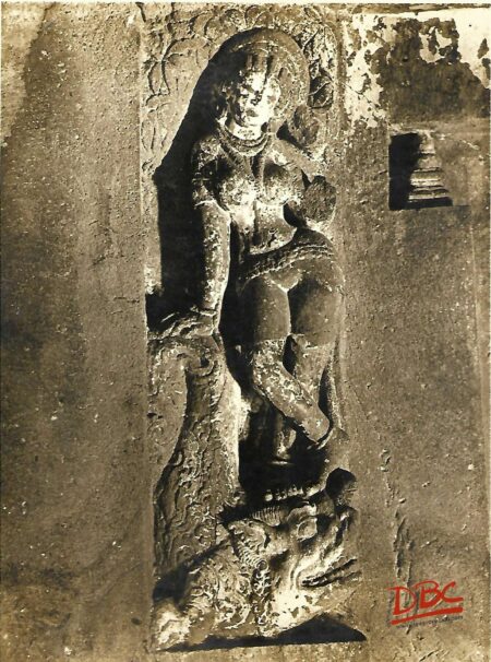 Ajanta Cave 17 Ganga on the Door the Jamb