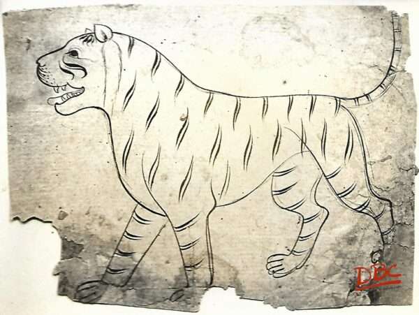Painting Paper Rajasthan Tiger