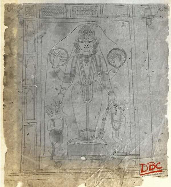 Painting Tree Vishnu Paper Rajasthan