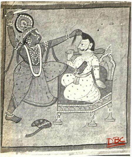 Painting Paper Stanilhap Rajasthan Kansha Badh