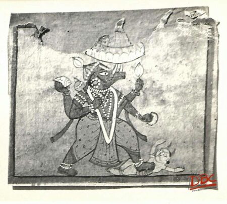 Painting Paper Rajasthan Varaha Avatara of Vishnu