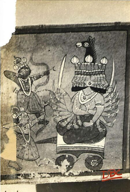 Painting Paper Rajasthan Rama Lakshamana Fighting Wih Ravana