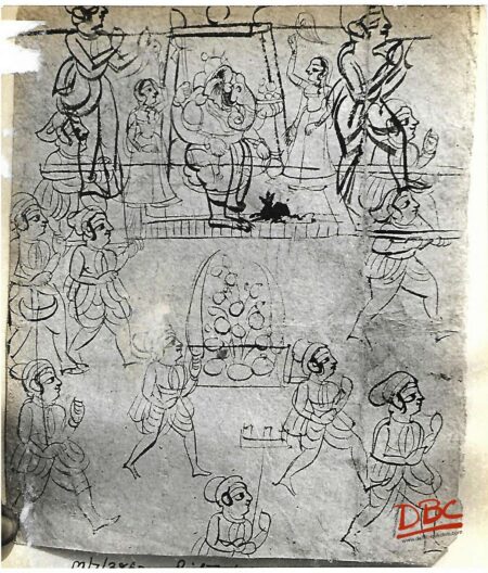 Paper Painting Drawing Rajasthan Procession