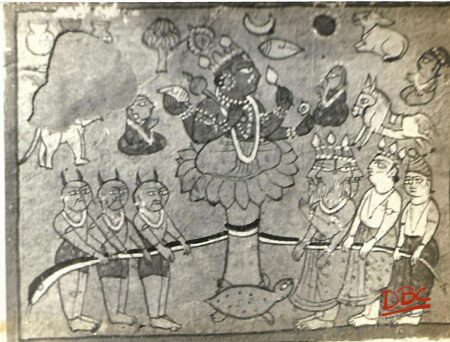 Paper Painting Rajasthan Samudra Manthan