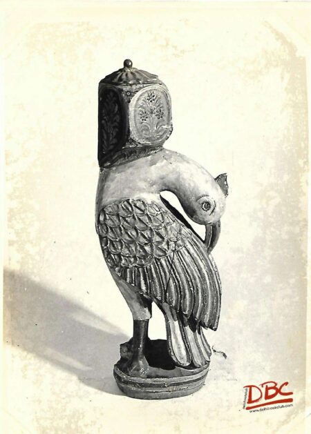 Rajasthan Parrot shaped cot leg  Painted wood