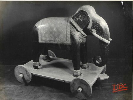 Painted Wooden Elephant